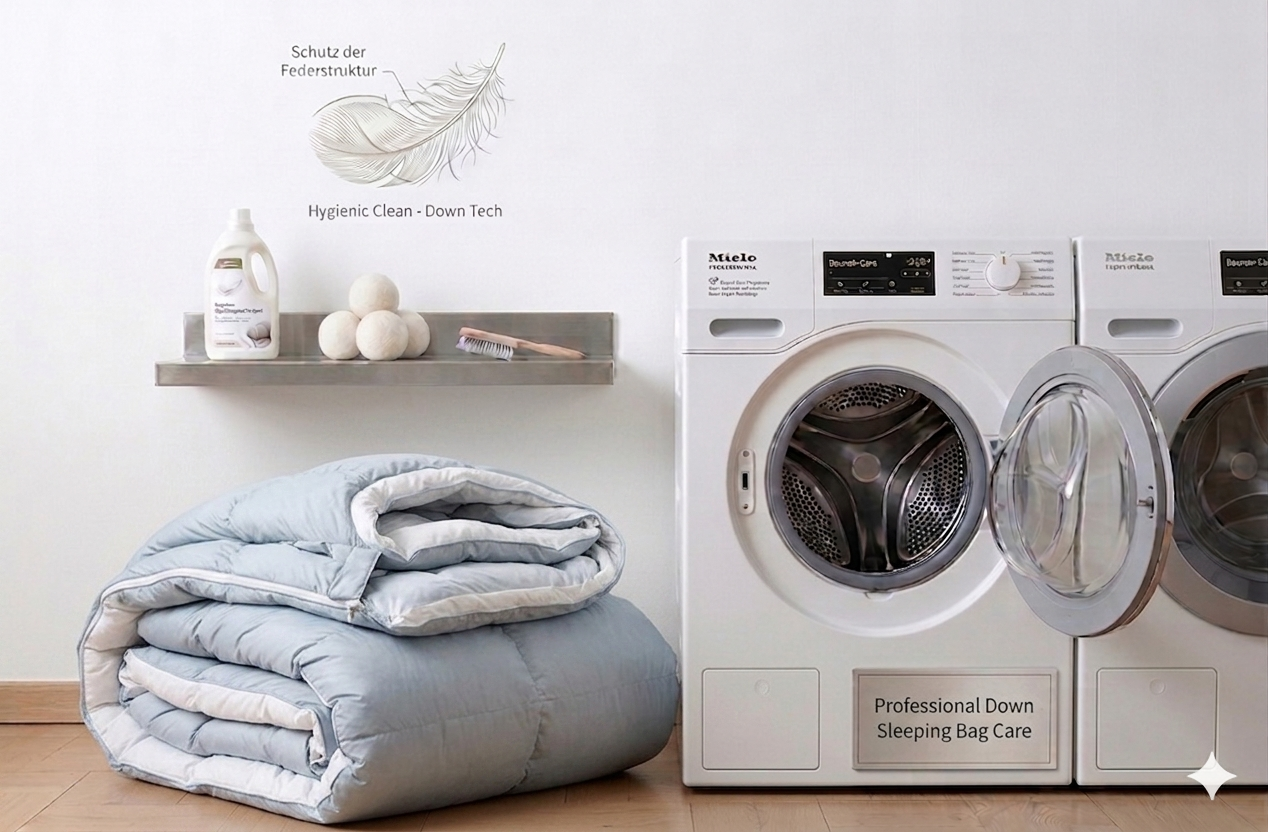 Schlafsack reinigen lassen – Daunen & Synthetik